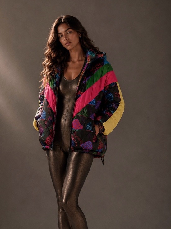 FARM Rio Jackets & Blazers - FARM Rio Colorblock Puffer Jacket reversible Coat